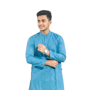 PREMIUM COTTON SCREEN PRINT PANJABI (Code 8Dfv-001)