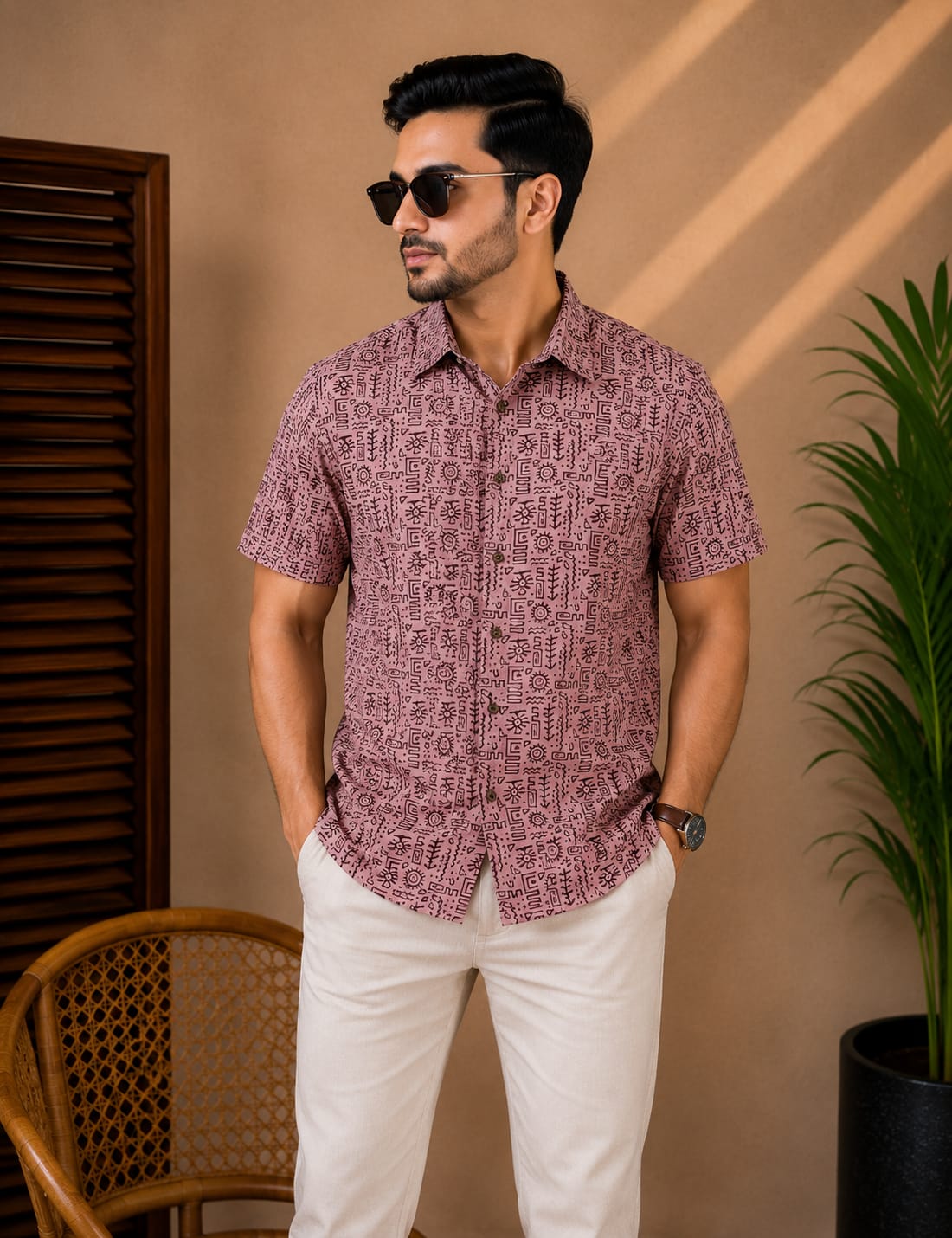 Printed Cotton Shirt