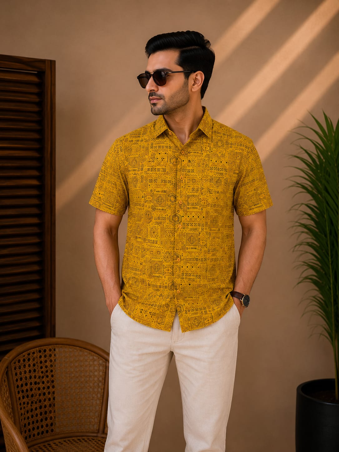 Printed Cotton Shirt
