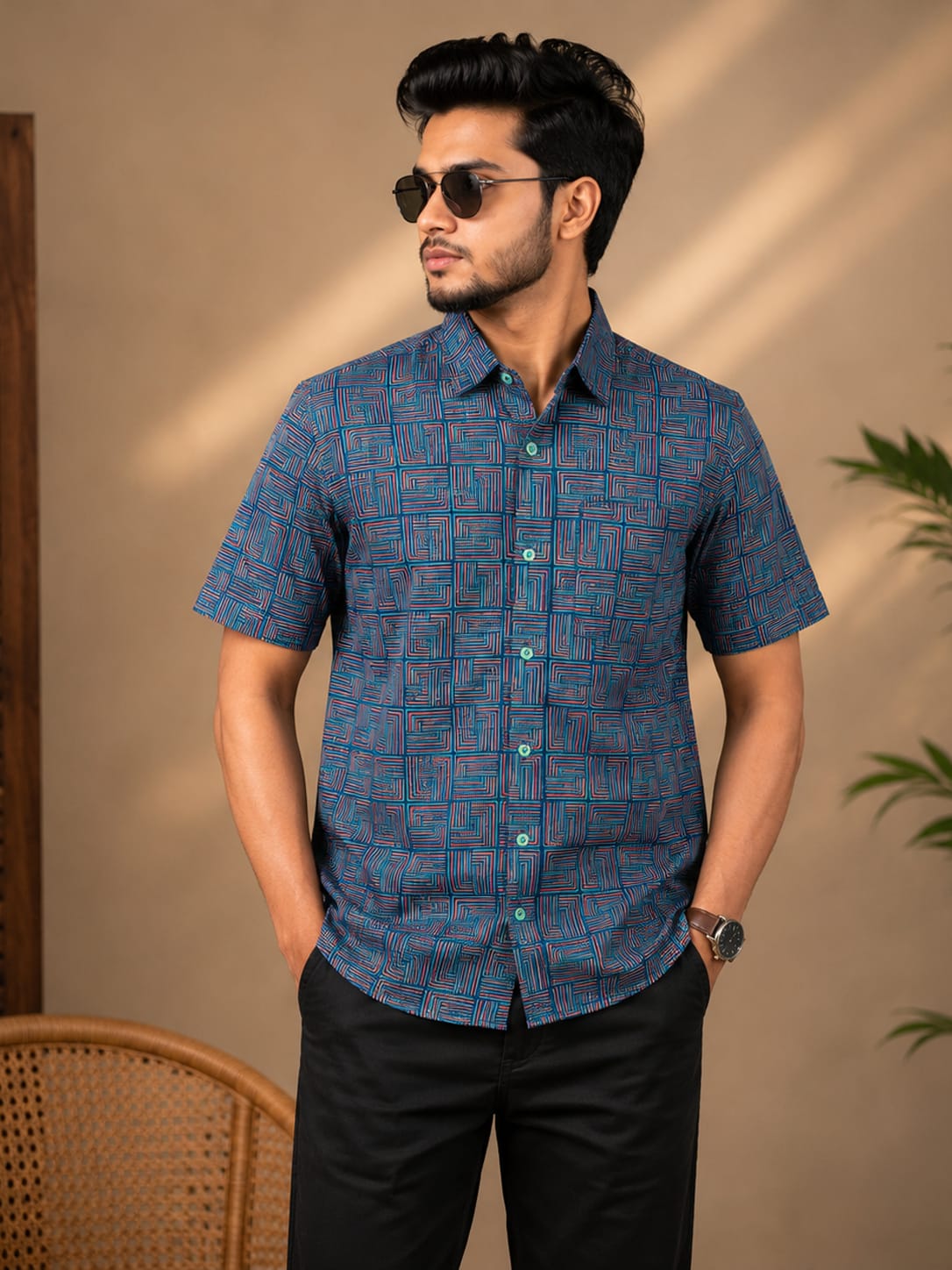 Printed Cotton Shirt