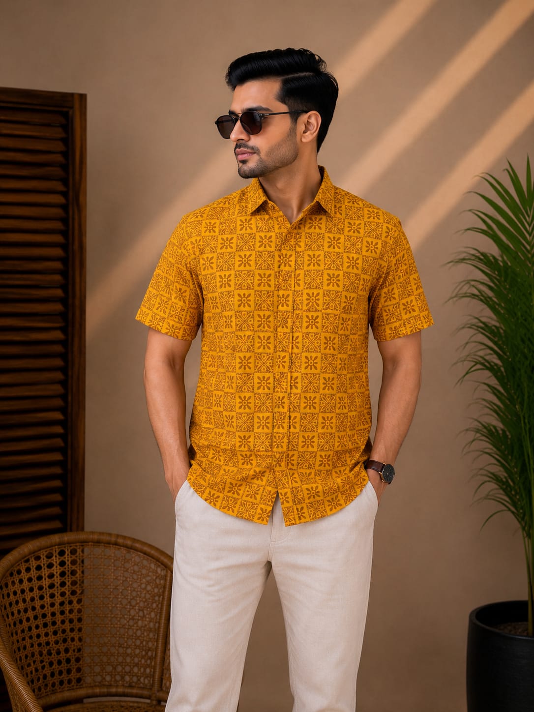 Printed Cotton Shirt