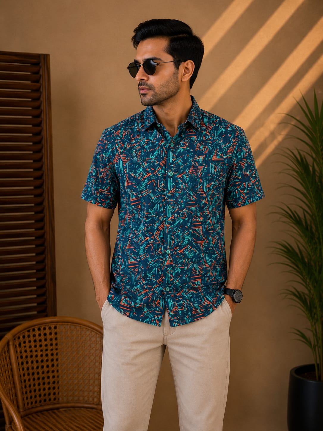 Printed Cotton Shirt