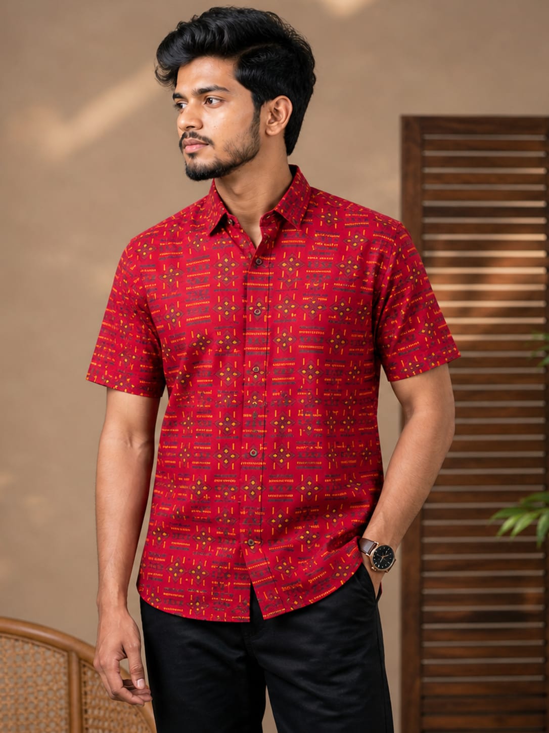 Printed Cotton Shirt
