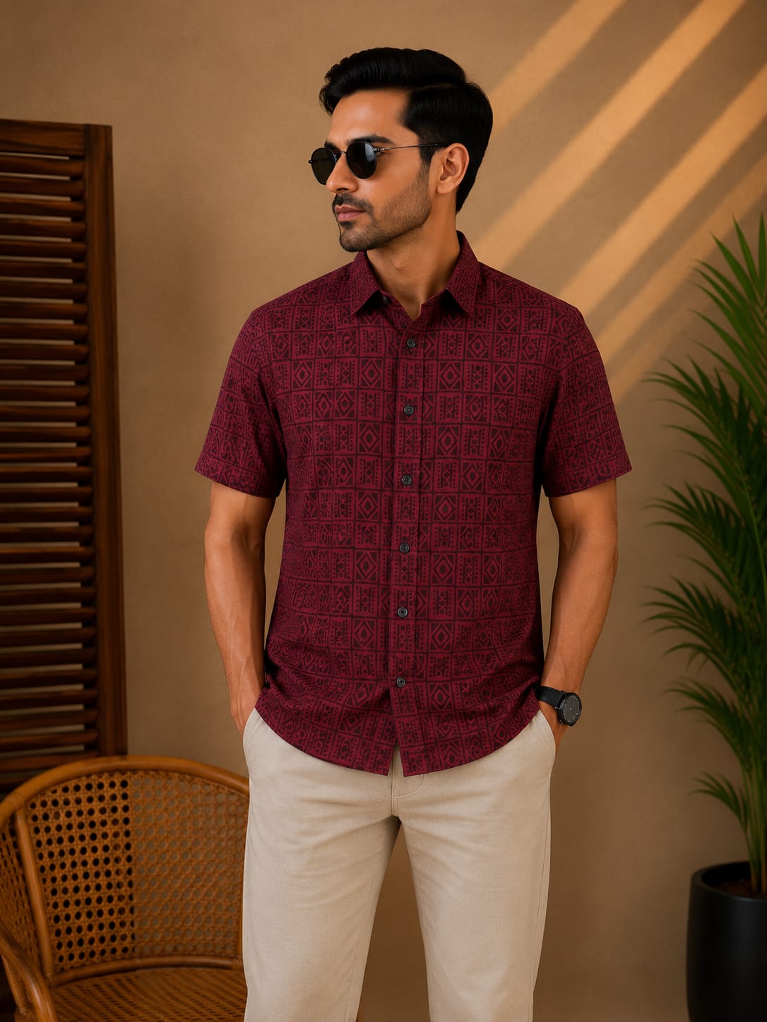 Printed Cotton Shirt