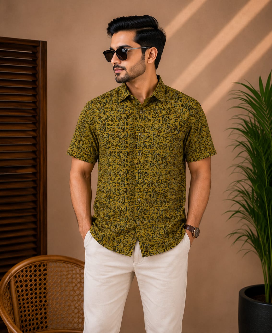 Printed Cotton Shirt