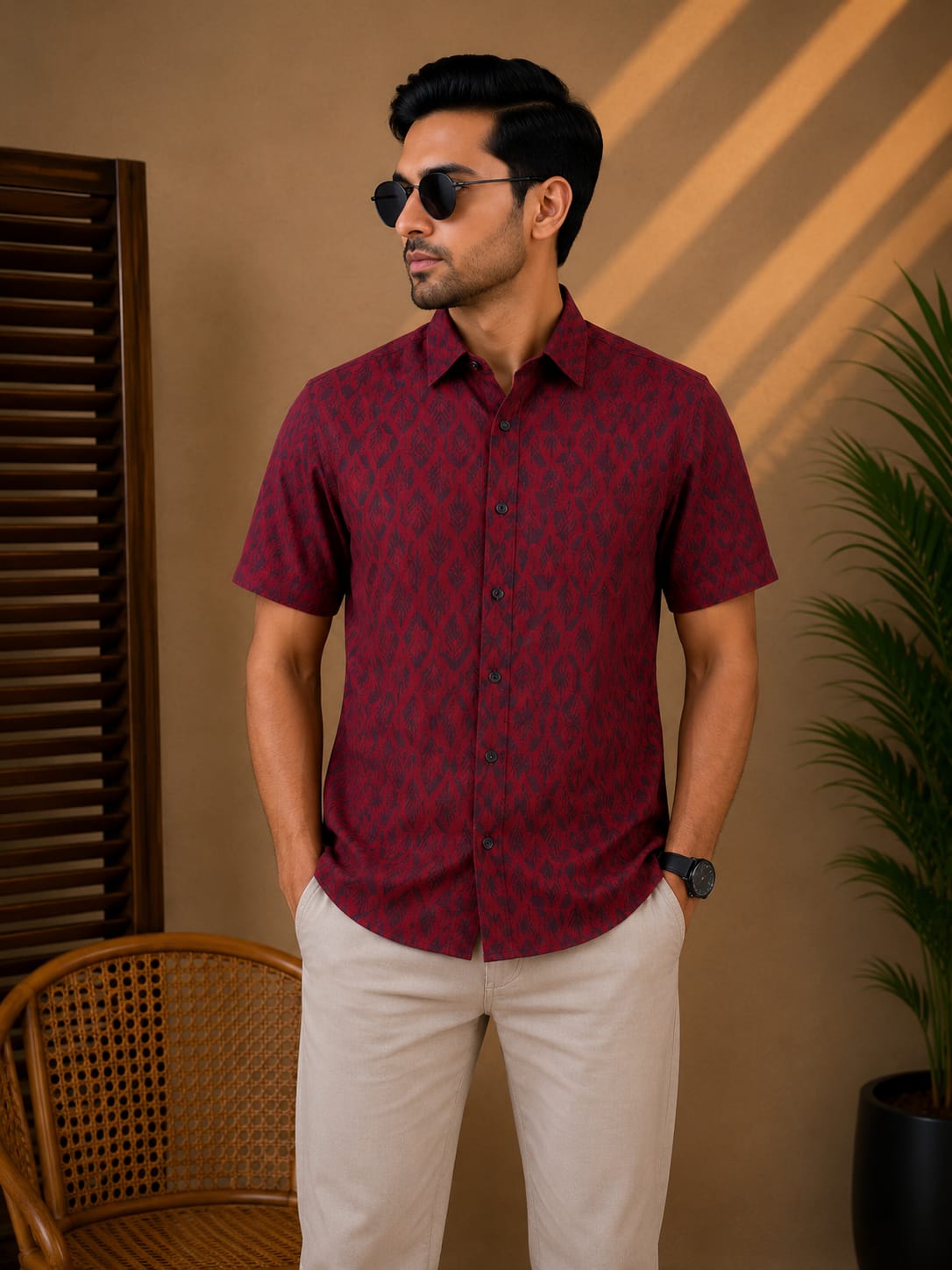 Printed Cotton Shirt