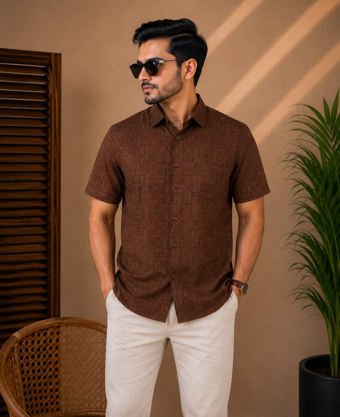 Printed Cotton Shirt
