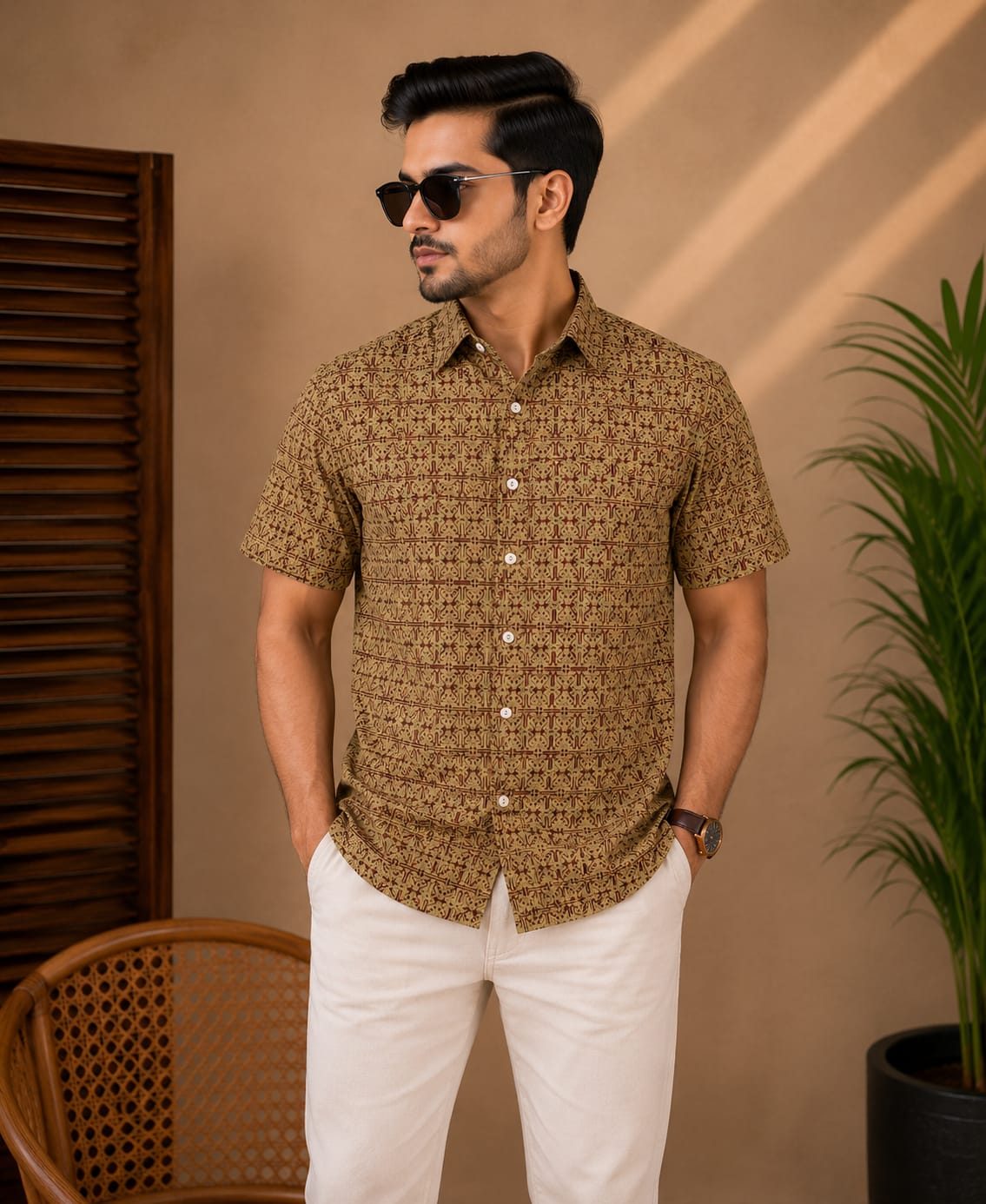 Printed Cotton Shirt