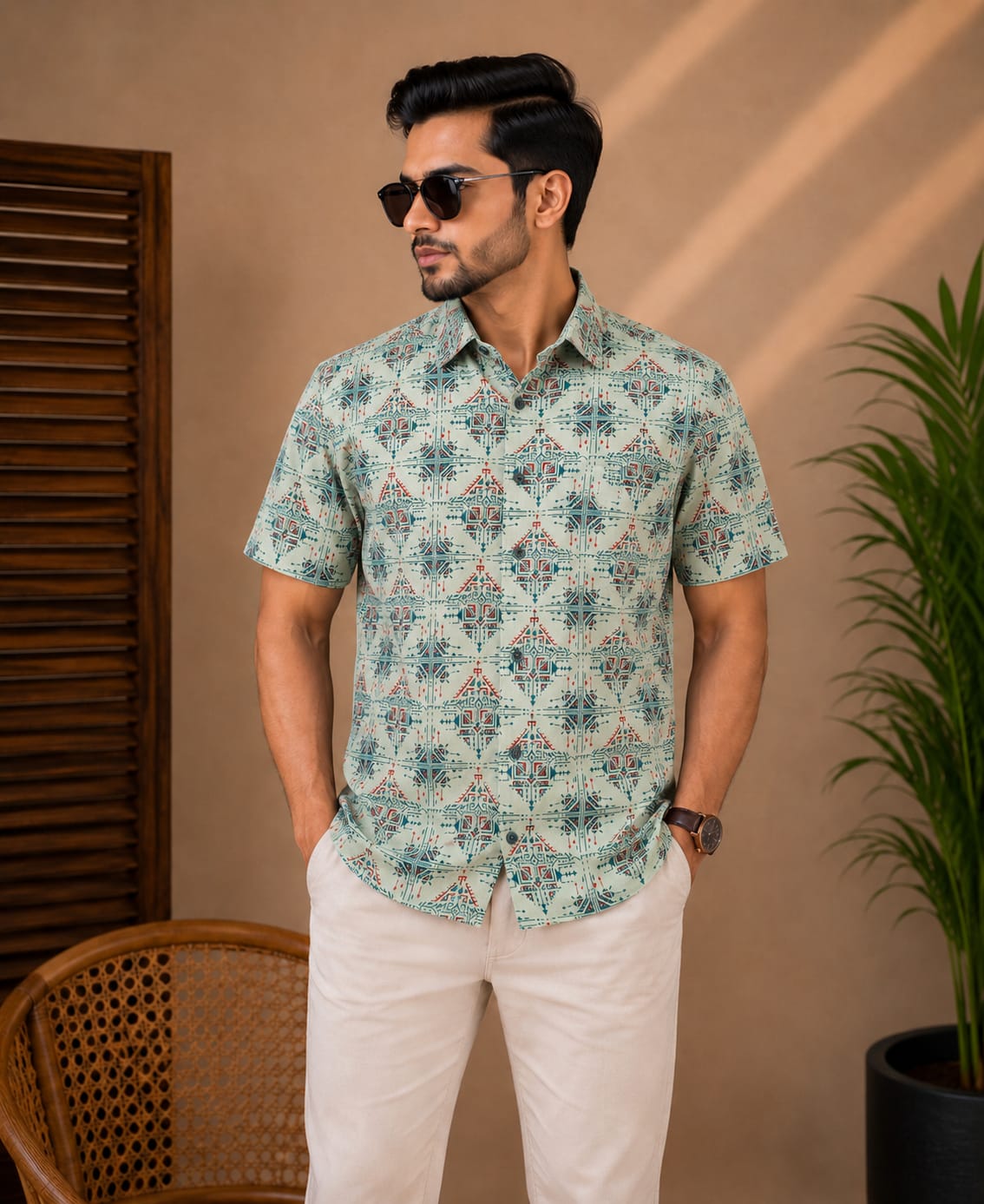 Printed Cotton Shirt