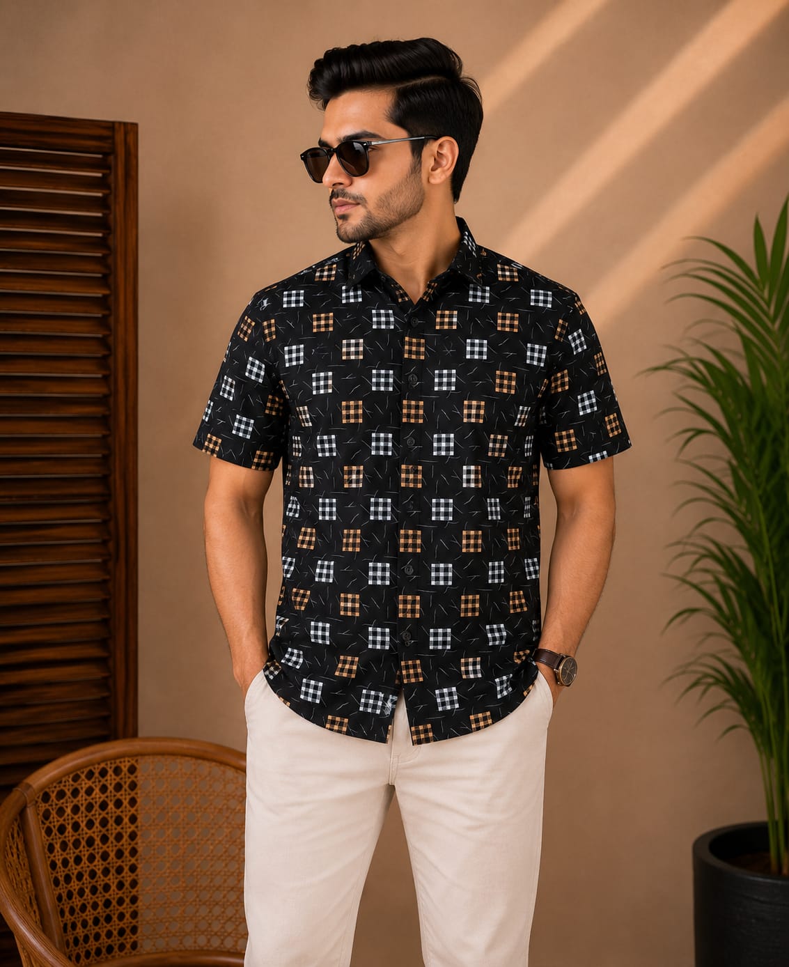 Printed Cotton Shirt