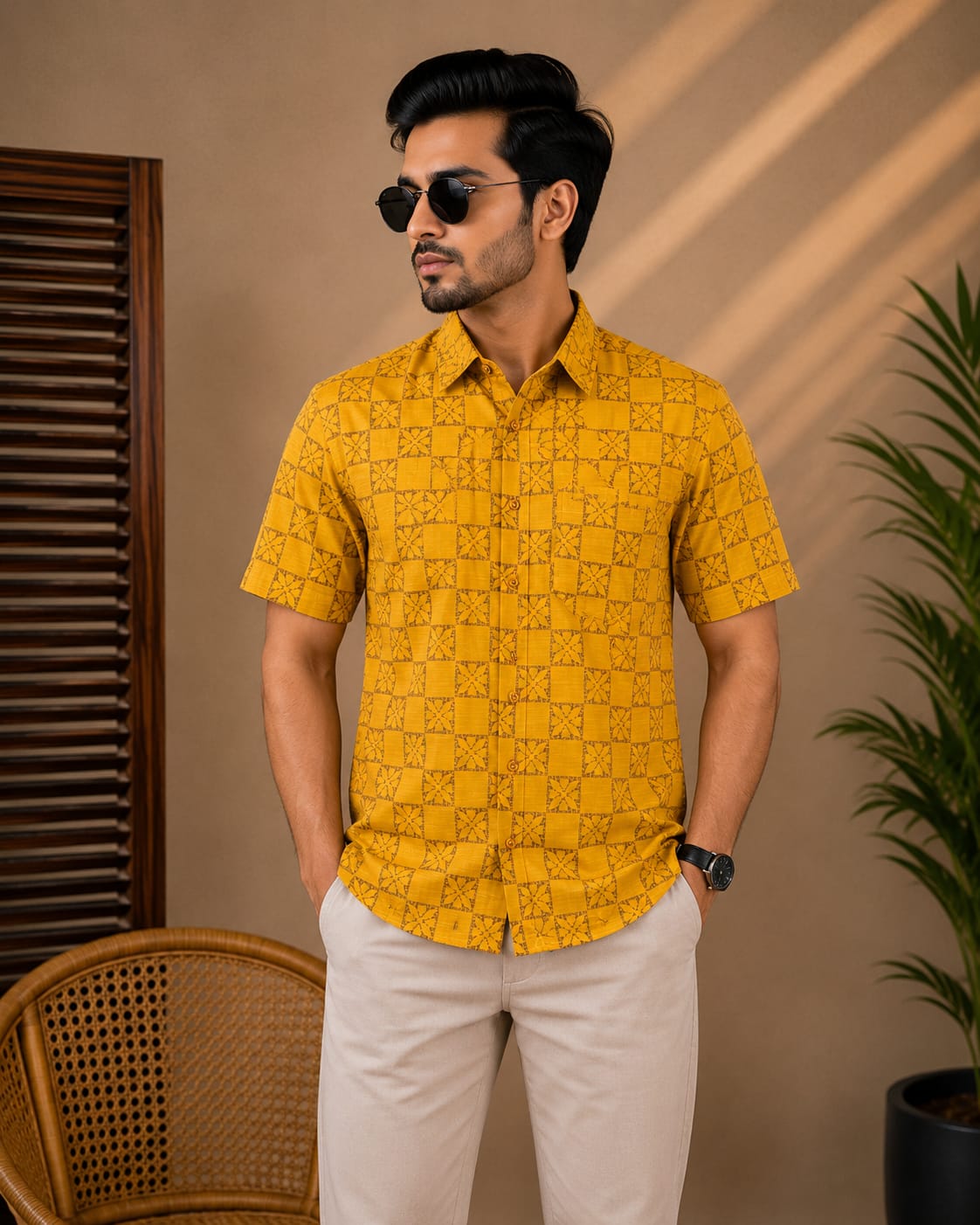 Printed Cotton Shirt
