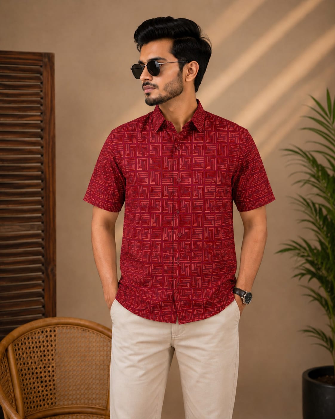 Printed Cotton Shirt