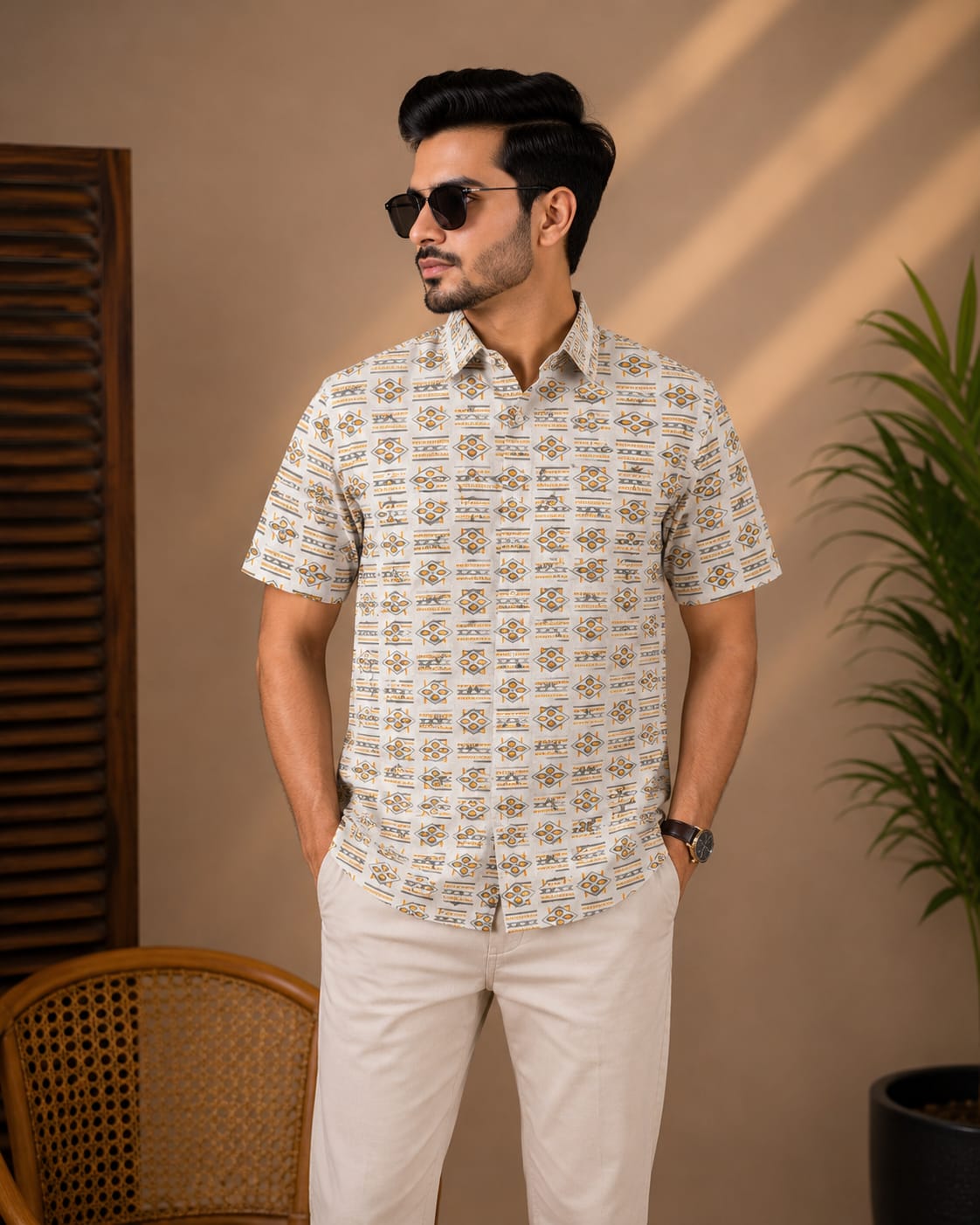 Printed Cotton Shirt