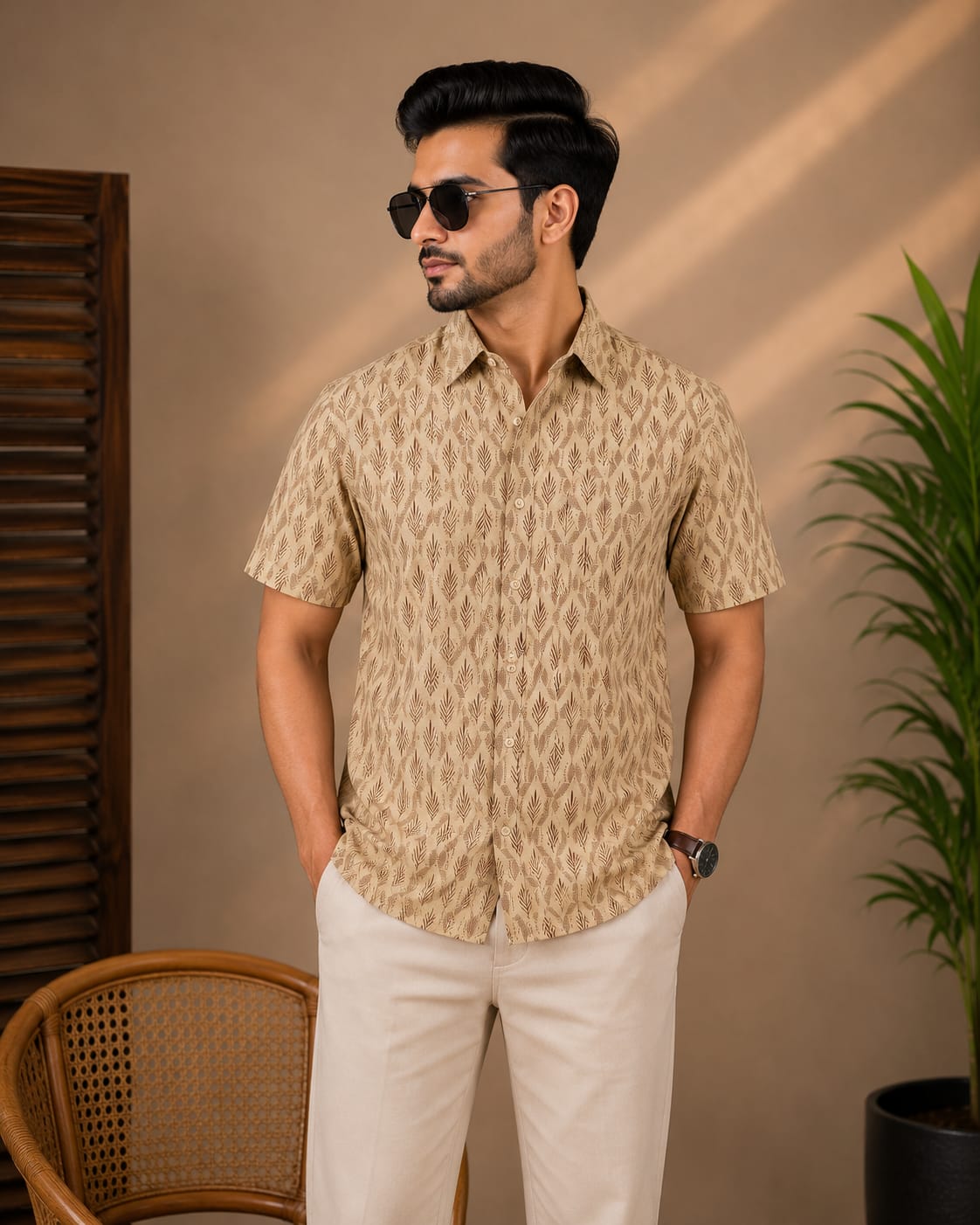 Printed Cotton Shirt