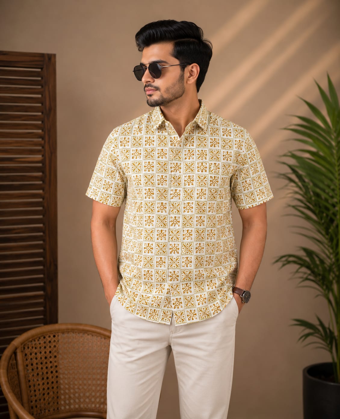 Printed Cotton Shirt