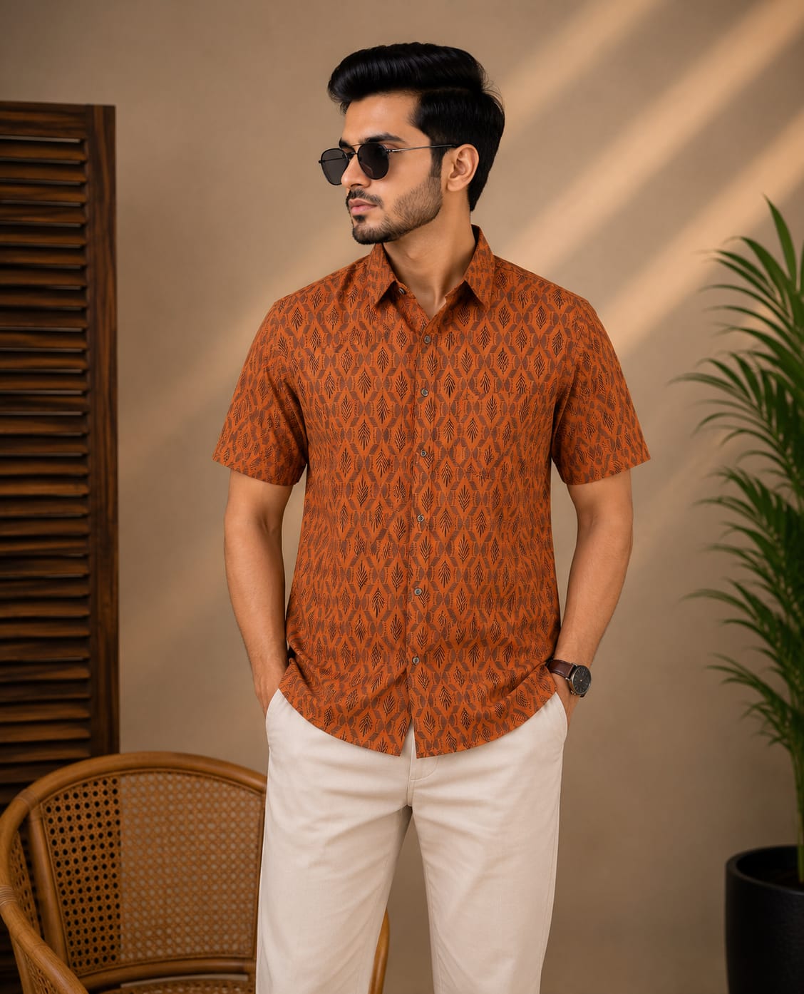 Printed Cotton Shirt