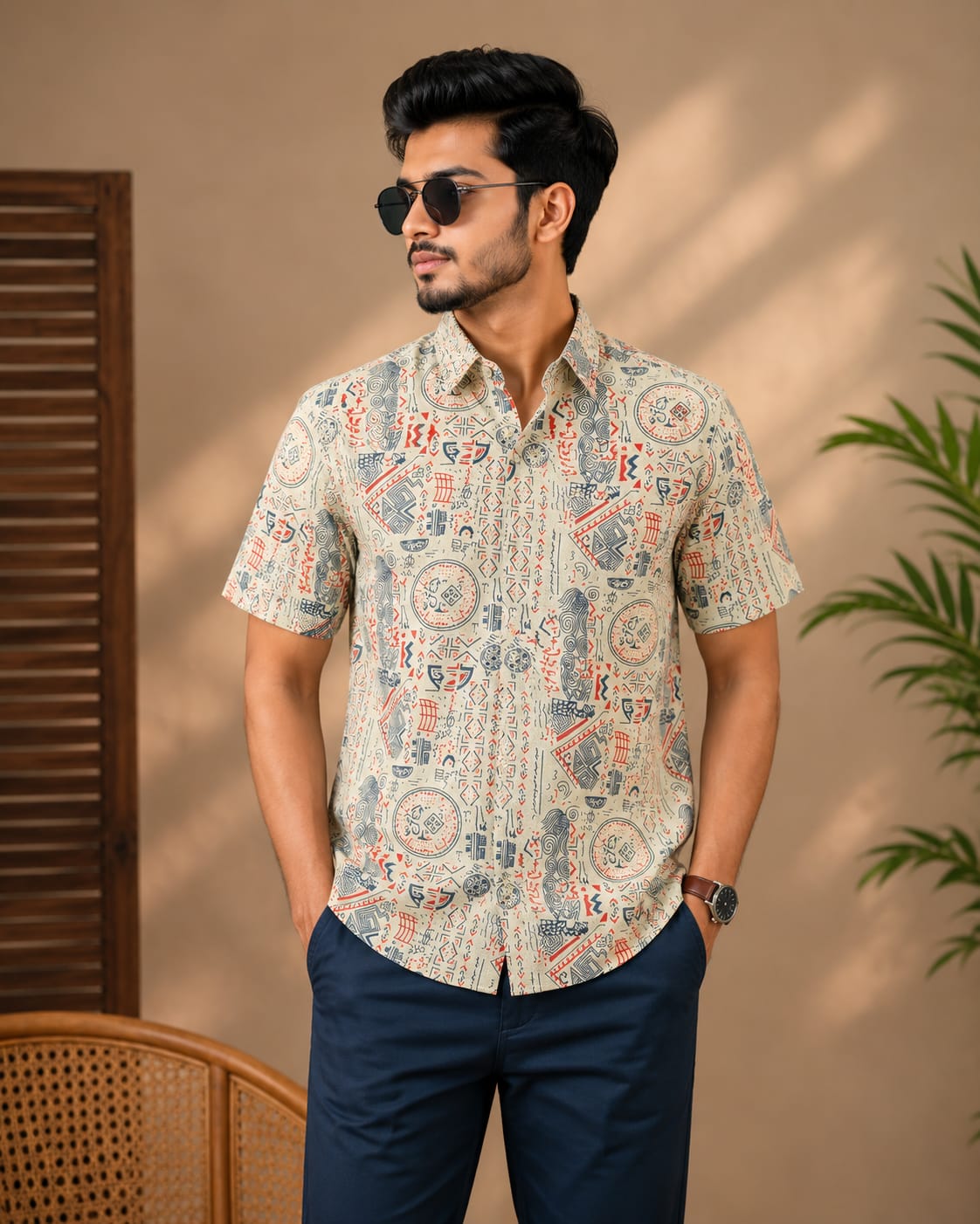 Printed Cotton Shirt