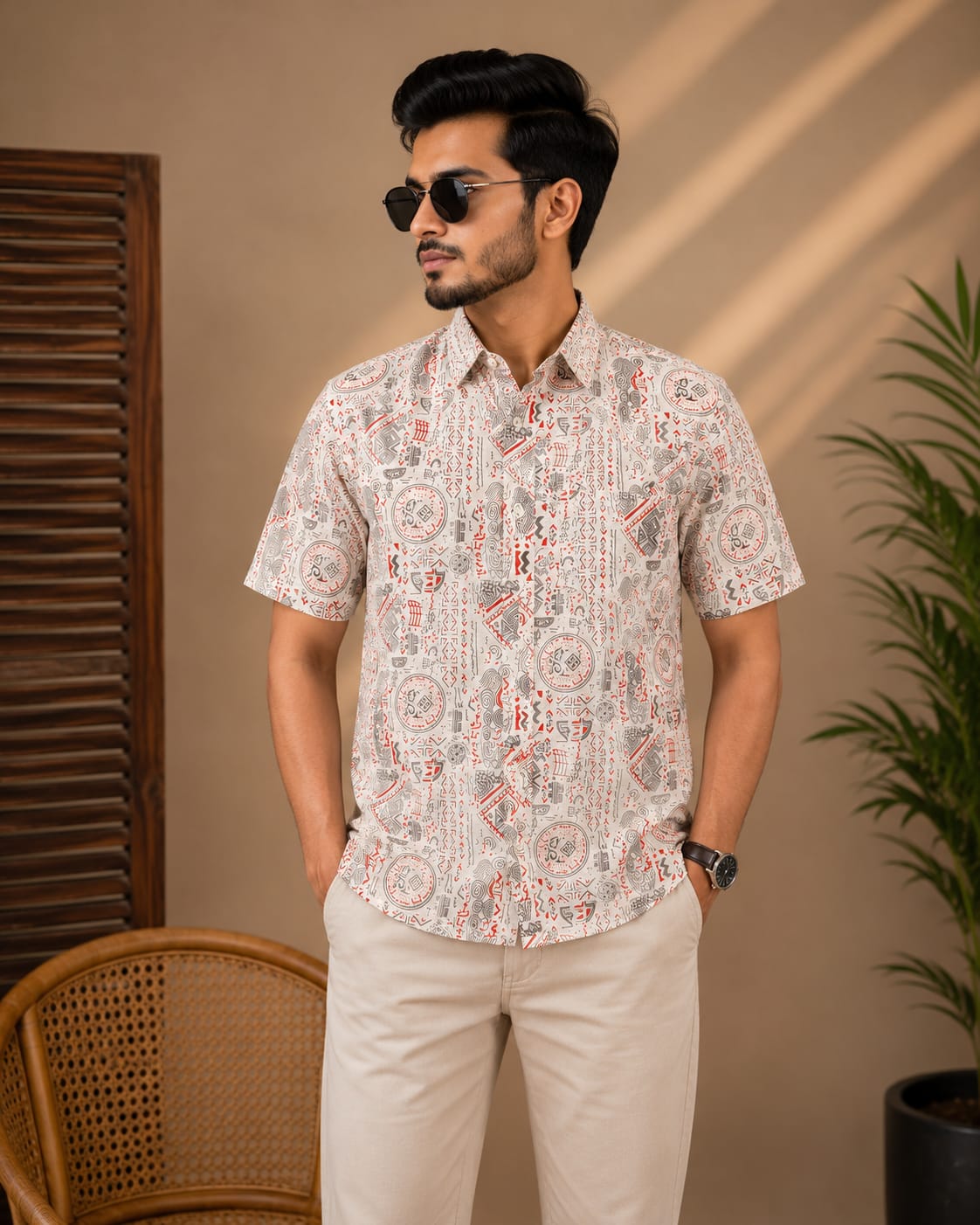 Printed Cotton Shirt